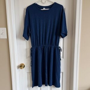 NWT Old Navy Side Tie Navy Blue Dress - Tall